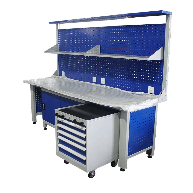 Heavy Duty Anti-static Worktable Operation Table Electronic Maintenance Table Laboratory Workshop Bench Packing Worktable