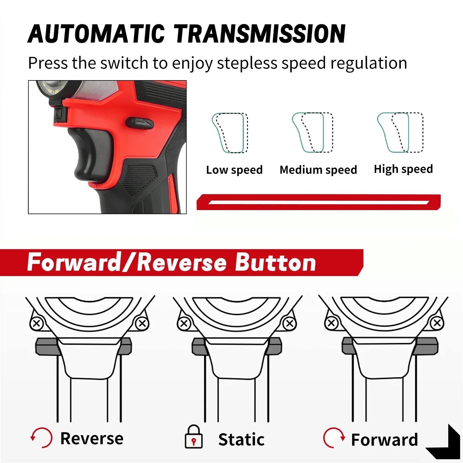 DTI173 Brushless Screwdrivers, Rechargeable Electric Screwdrivers Offers A Variety Of Color, For Makita 18v Battery Pins - view 6