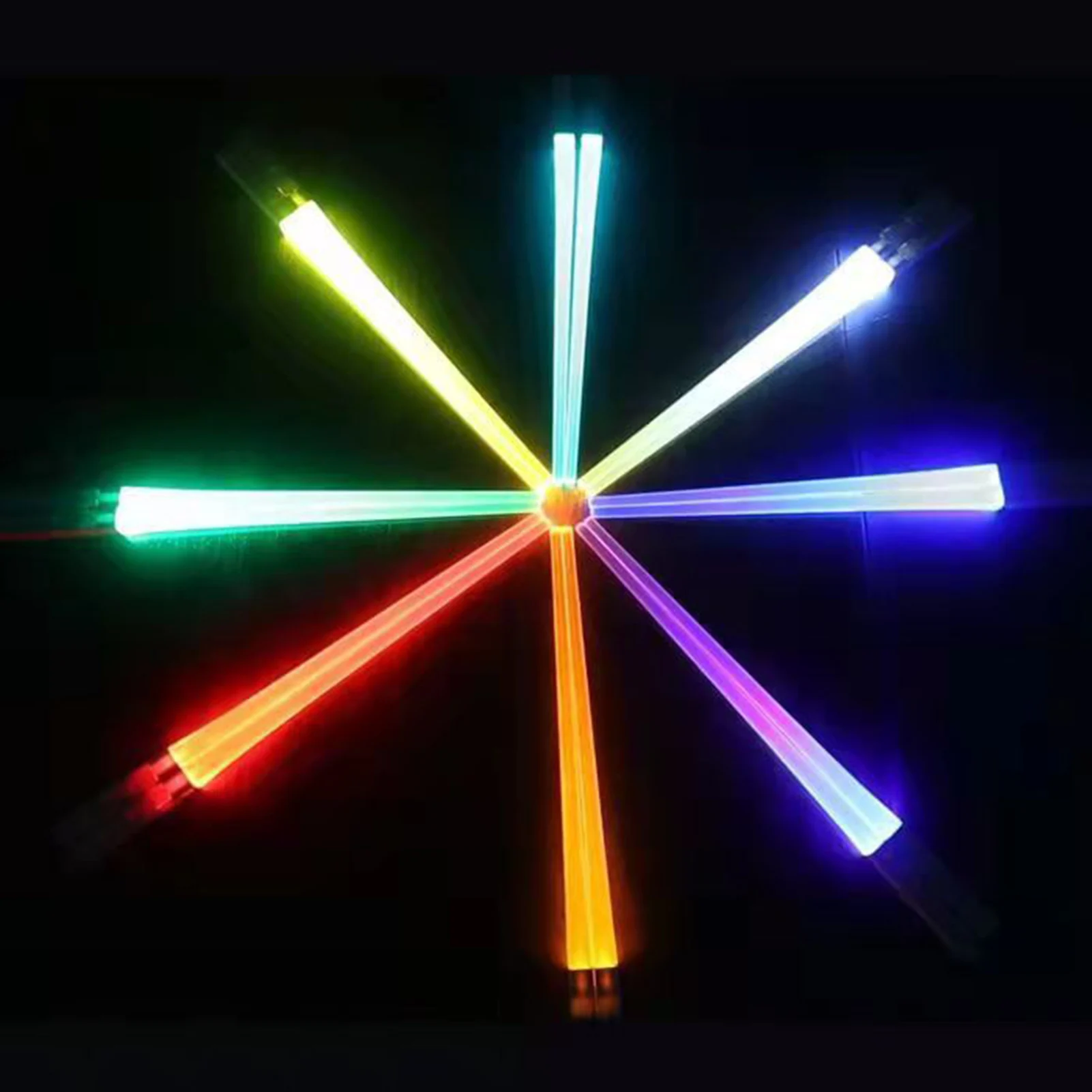 1 Pair Lightsaber Chopsticks Glowing Light Up Chop SticksHome Kitchen Dinner Luminous Reusable Tableware StarWar Theme Party