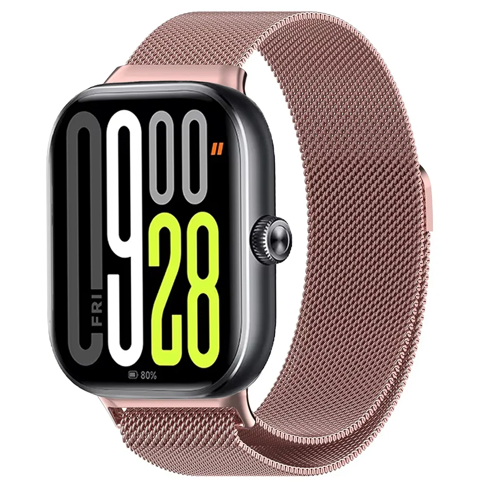 Magnetyczny pasek Milanese Loop do Xiaomi Mi Band 9 Pro/Mi Band 8 Pro Metalowa bransoletka Pasek do zegarka Redmi Watch 5 4 Correa Akcesoria