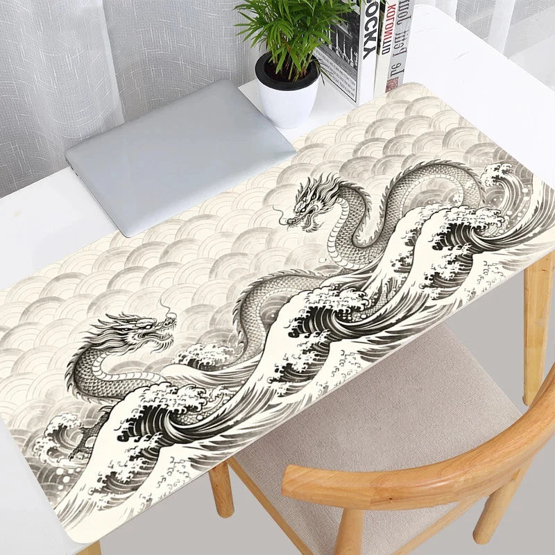 Cool Mouse Pad Esports Gamer Keyboard Mat Gaming Acessories Non Slip Computer Desk Mat Dragon Mousepad High-Quality Desk Decor