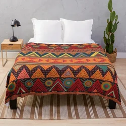 Tribal Ethnic (earth colors) Throw Blanket Beach Furrys for winter Blankets For Bed Designers Blankets