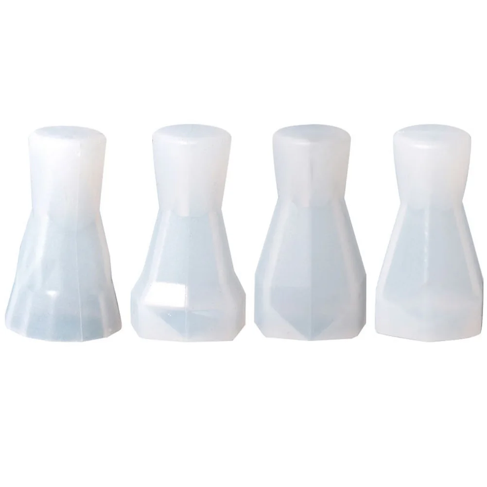 

4 шт., держатель для колец, силиконовые формы, конусообразная форма «сделай сам», для литья мыла из смолы, многоразовые прочные украшения для стола