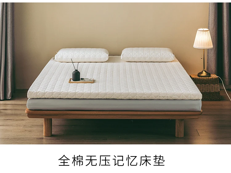 Class A Pressureless Memory Cotton Mattress, Slow Rebound Tatami Mat, Soft Cushion, Household Single or Double Person