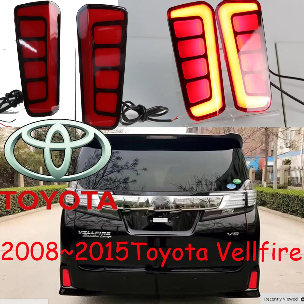 bumper VELLFIRE taillight,2008~2015;LED,auris,VELLFIRE rear light,VELLFIRE fog light;wish,Carmy,prado,VELLFIRE tail light