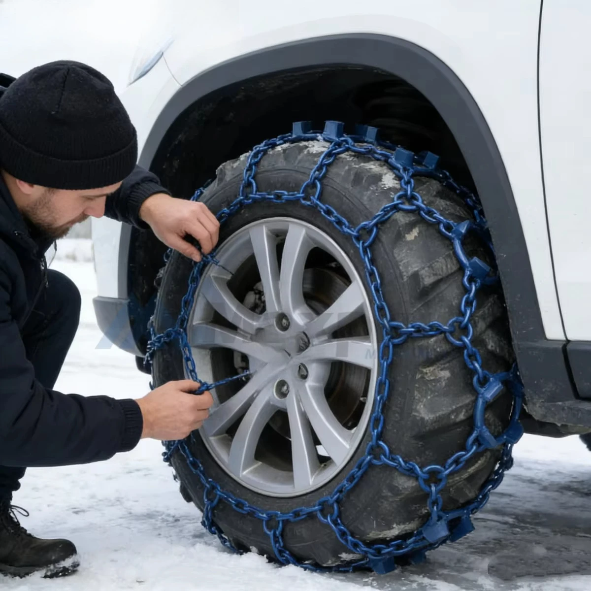 Wholesale Customized U Type Galvanized Super Alloy Steel Tire Chain for Forestry Skidder Tractor