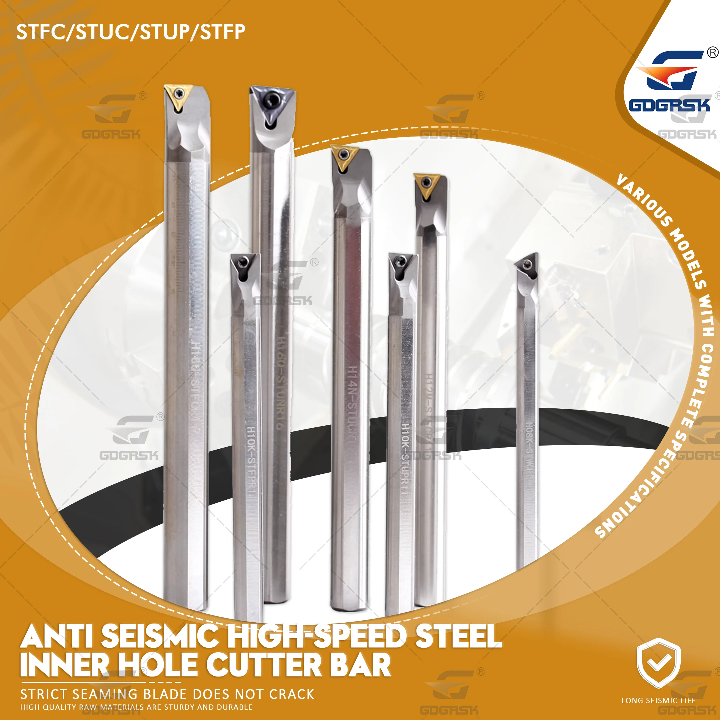 Shockproof And Seismic Resistant High Speed Steel Internal Turning Tools Holder H08K-STFCR09 STUCR STUPR STFPR CNC Lathe Cutter