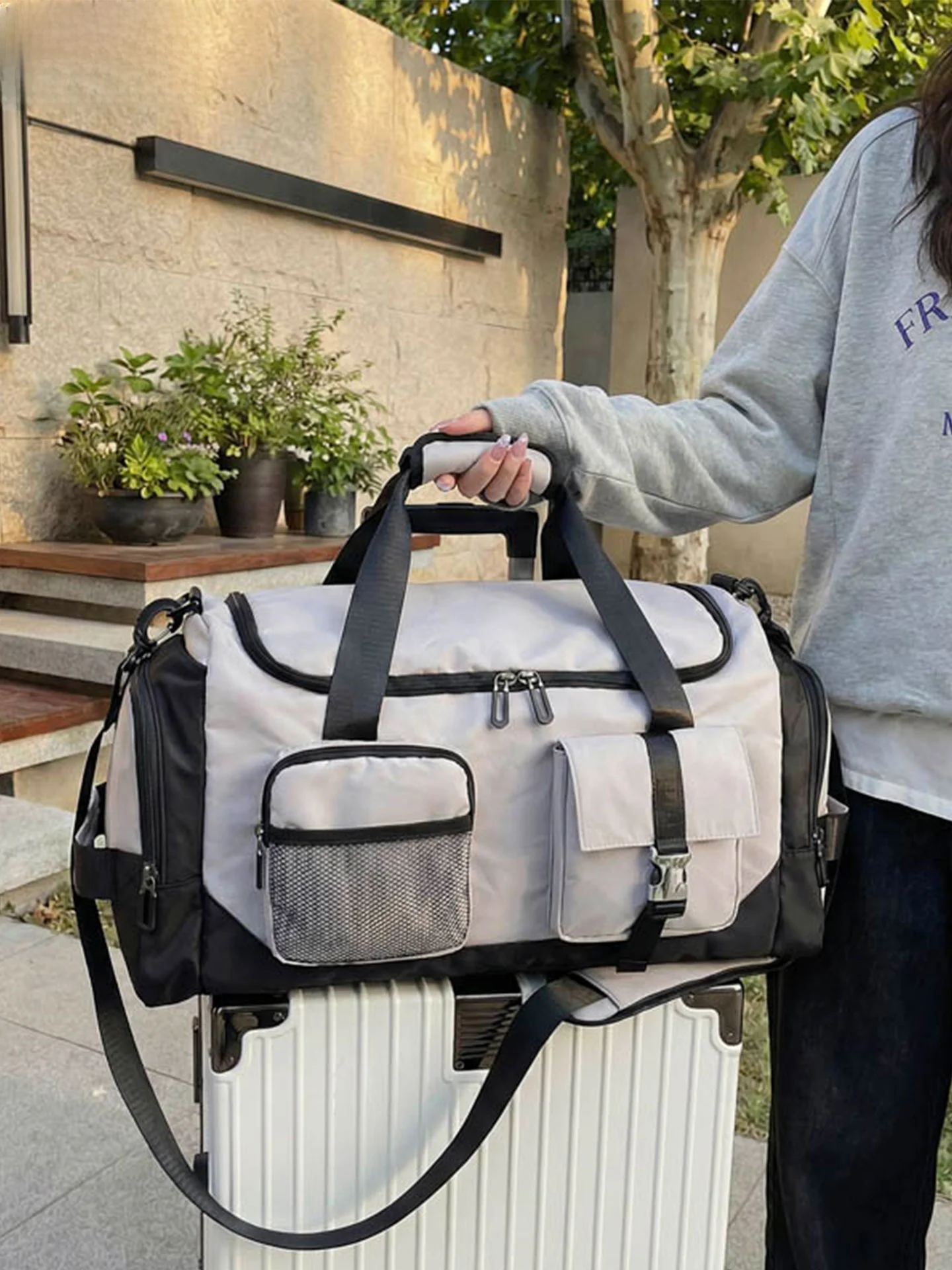 borsa-da-viaggio-di-grande-capacita-borsa-per-fitness-con-separazione-asciutto-bagnato-bagaglio-a-mano-per-brevi-viaggi-d'affari-unisex-in-nylon