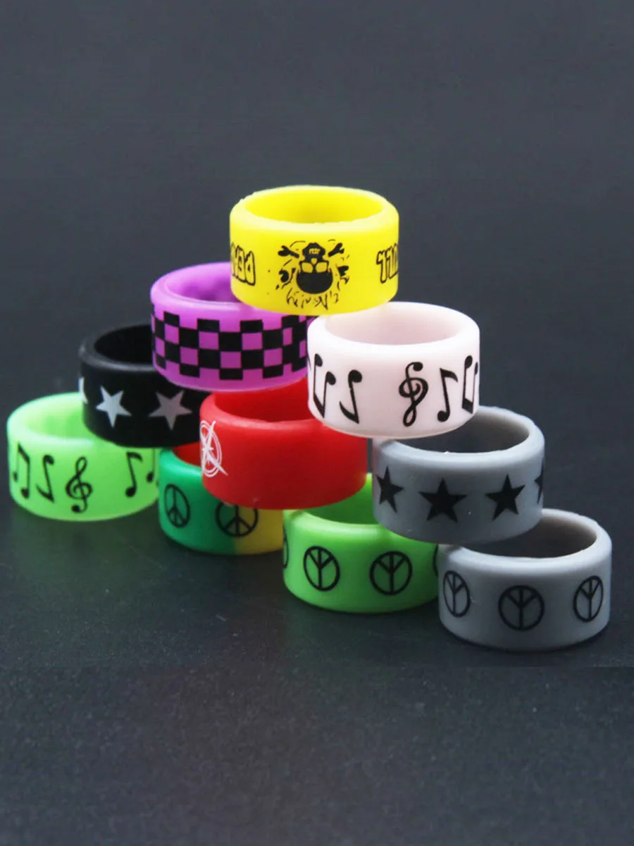 

Slingshot fishing rod fishing rod decorative ring electronic products silicone ring forced grid ring silicone ring