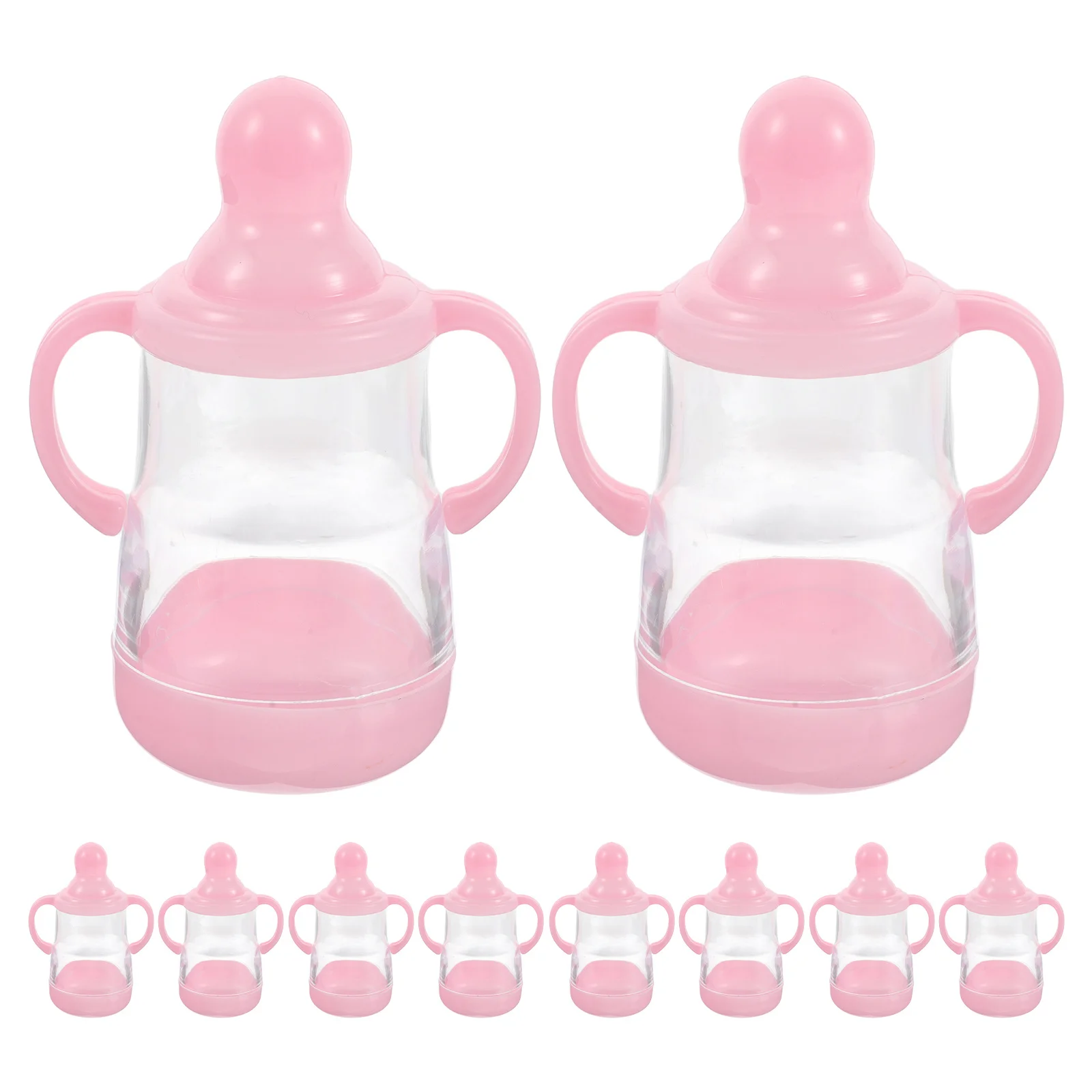 

10Pcs Candy Bottles Party Favors Shower Milk Bottles Decorative Candy Containers for Shower Decoration