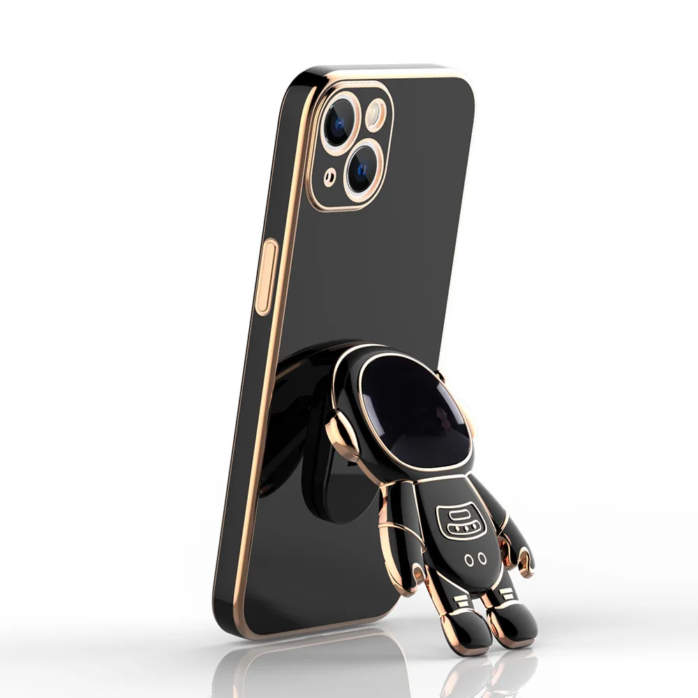 For iPhone 6S 7 8 Plus X XS Max XR 11 12 13 Pro Max SE 2 3 Cover With Phone Holder Stand Astronaut For iPhone Cases Accessories