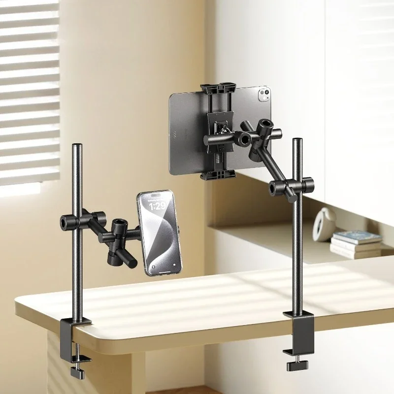 C-clip office retractable rotating mobile phone holder