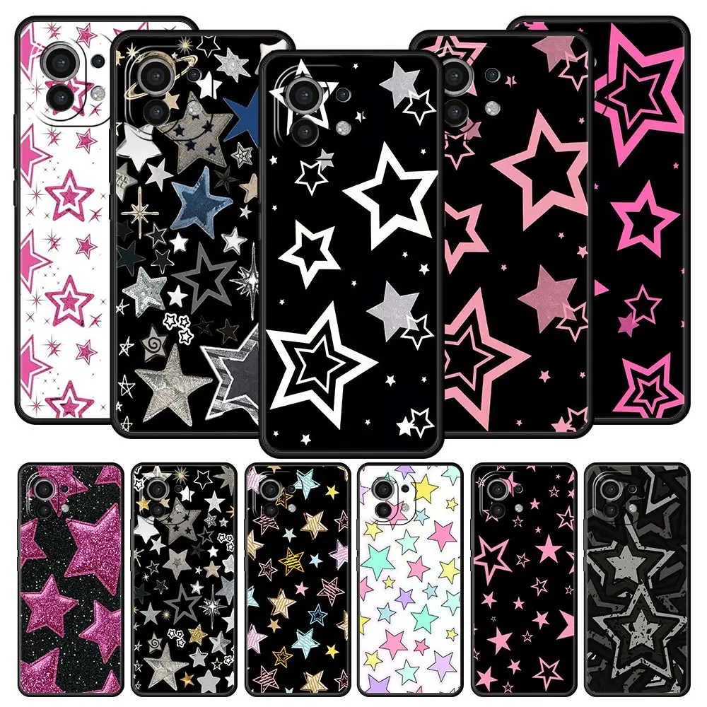 Phone Case For Xiaomi Mi 15 14 13 12 11 Lite 14T 13T 12T 11T Pro Poco X6 X5 M3 X3 Pro F5 F4 Cover Star Art