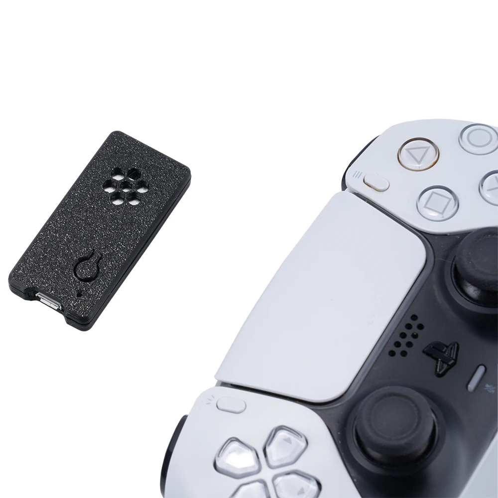 For DualSense Controller DS5Dongle USB Wireless Adapter Connector HD Haptics Built-in Control Button for PC Computer