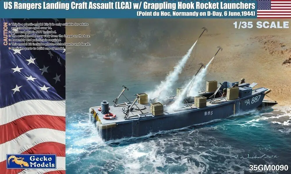 Gecko Models 35GM0090 1/35 Scale US Rangers Landing Craft Assault (LCA)