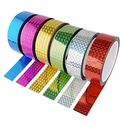 30/50M Self-Adhesive Decorative Laser Tape DIY Glitter Party Gift Packing Home Decor Tape Hot Stamping Sticker Gold Silver Tape