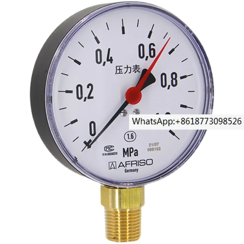 

AFRISO Industrial Bourdon Tube Pressure Gauge RF 100 D201 Radial R1/2