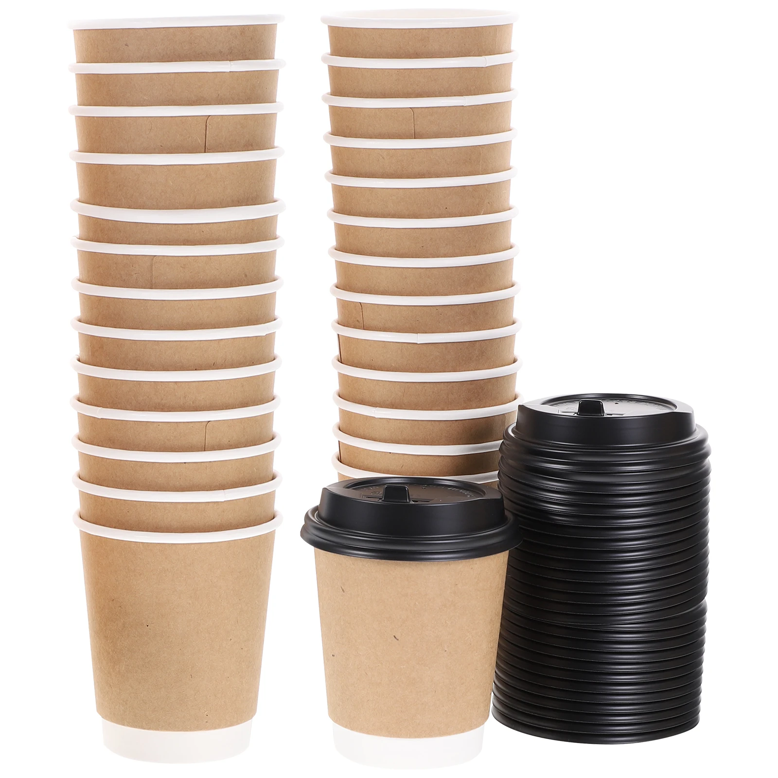 

Double Kraft Paper Cup Disposable PE Coated Small Party Cold Drink Cups For Coffee Tea Juice Beverage Serving Restaurant