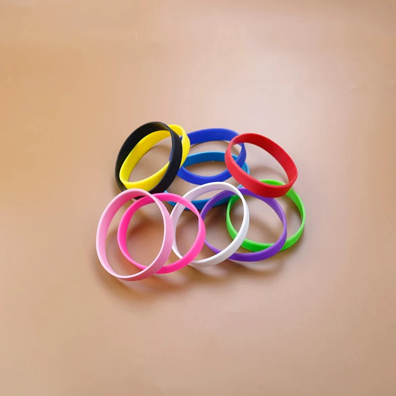 20 STÜCK/LOS Großhandel Silikon-Gummi-Armband Flexibles Armband Sportliches Freizeitarmband Silikon-Handgelenkband – Detail 2