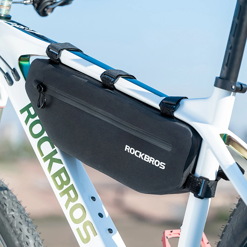 ROCKBROS Waterproof Bike Bag Front Frame MTB Road Cycling Triangle Dirt-resistant Bicycle Upper Pipe Bag Front Crossbeam Bag