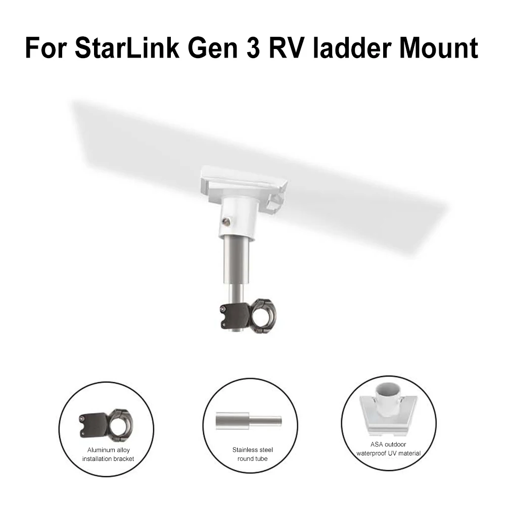 

For StarLink Gen 3 RV Ladder Mount Roof Rack Bracket Chain Satellite Roof Adapter RV Ladder Mount for StarLink Mount Kit