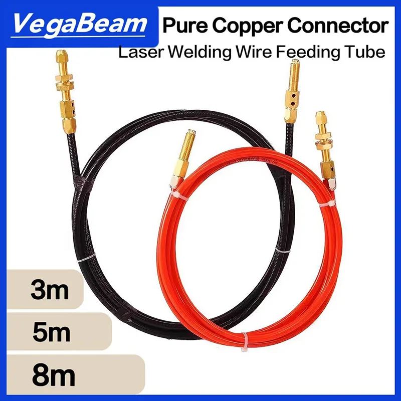 Qilin SUP Laser Wire Feeding Tube 3m 5m 21T 23T Laser Welding Machine Graphene Tube Guided Wire Wheel Feeding Nozzle Accessories