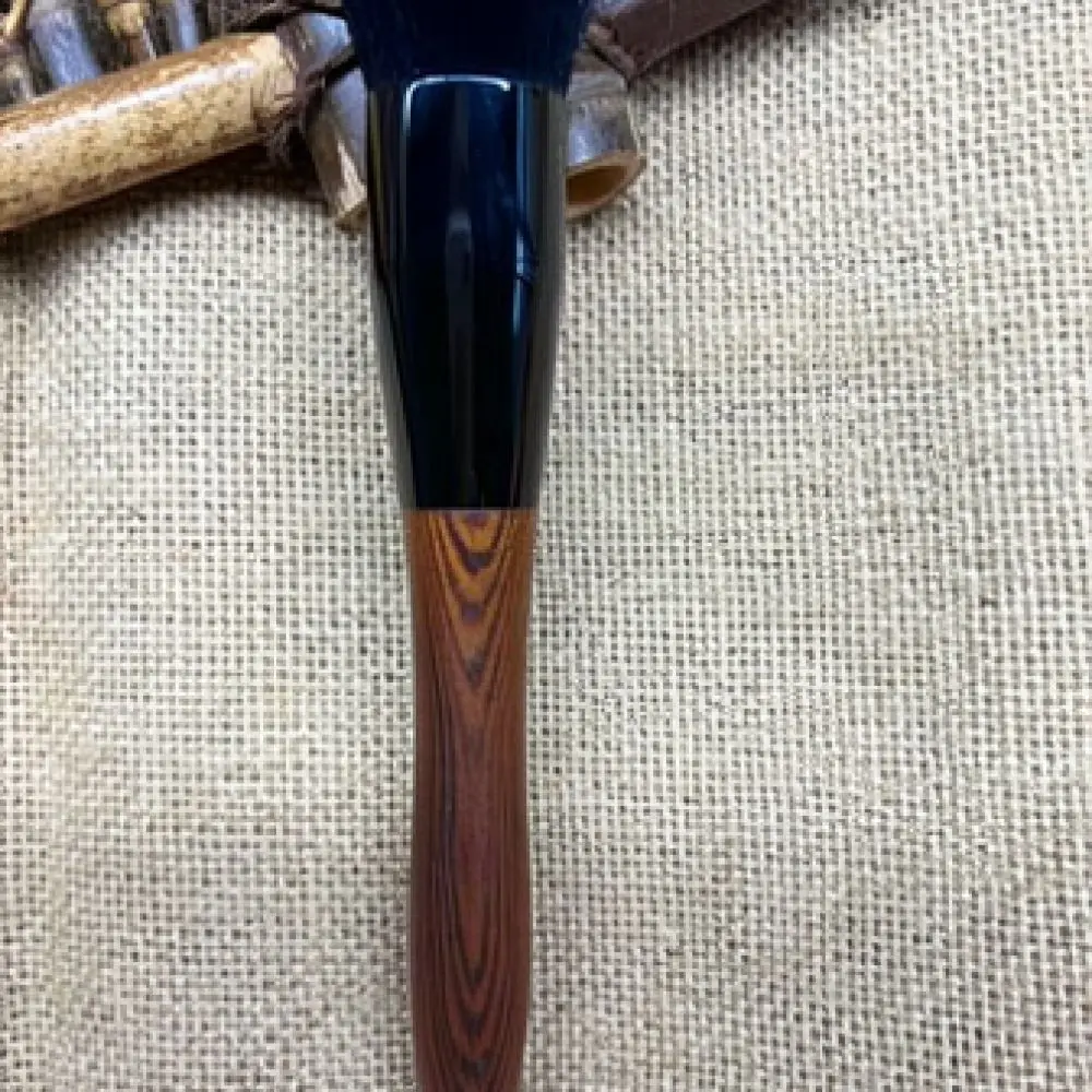 Portable Foundation Brush T02 Makeup Tool Soft Nano Bristles Real Wood Handle Perfect For Liquid Cream Base Beauty Cosmetics