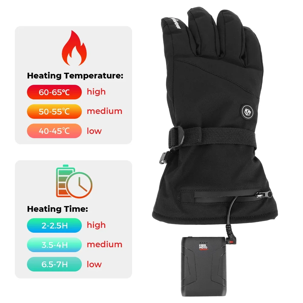 KEMIMOTO 2Pcs 7.4V 2500mah Battery For Heated Gloves Heated Insole Sock Ski Rechargeable Batteries Electric Heating Gloves