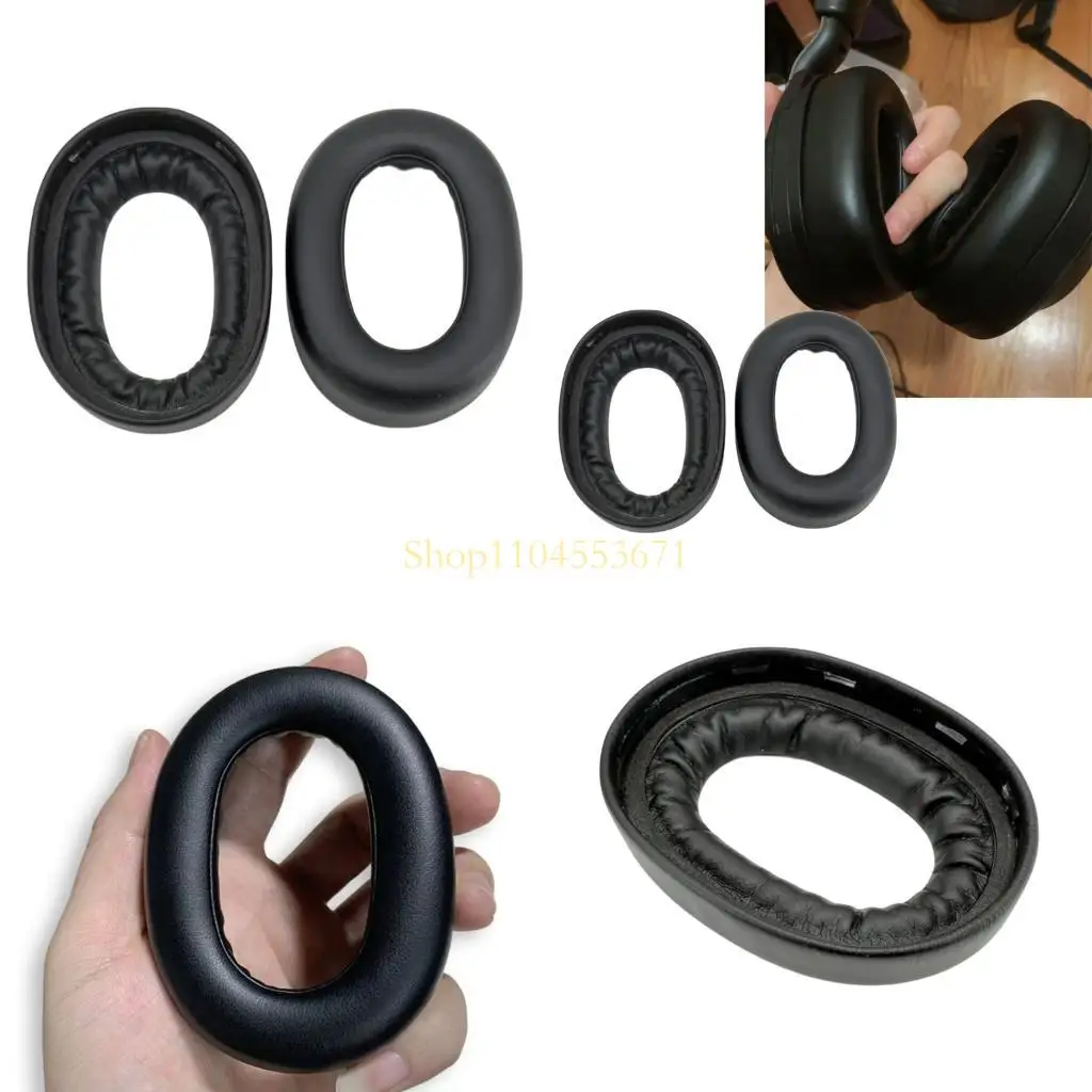 Best Seller 1Pair Protein Leather Ear Pad Ear Cushions Cover for Evolve2 85 Wireless Headphone
