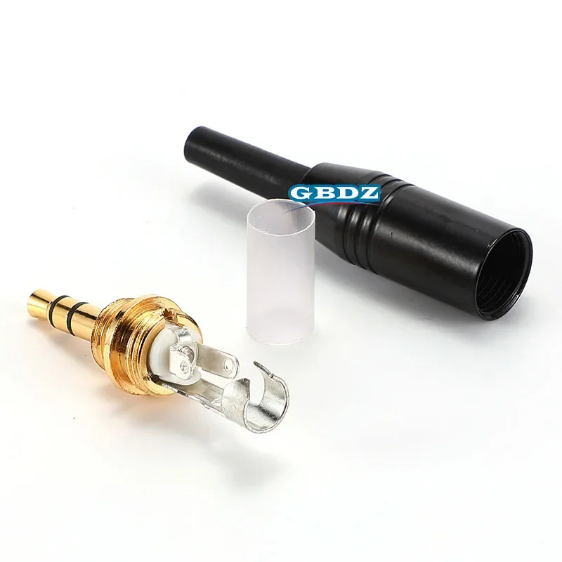 Microphone TRRS Stereo Monitor 3 Core 2/3/4 section Internal And External Thread 3.5mm With Lock Plug AUX Car Mic