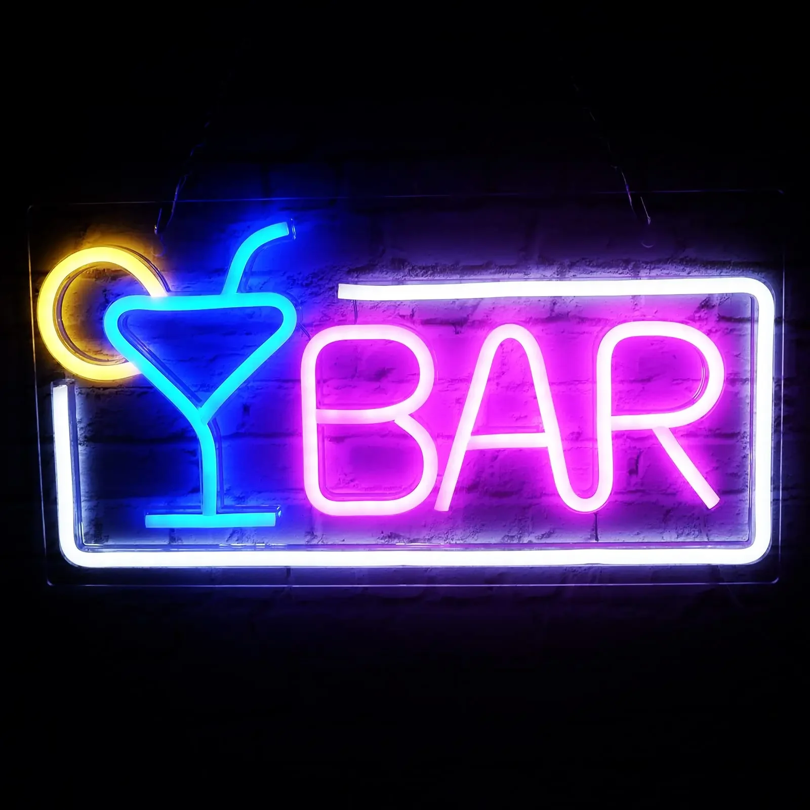 

Neon Bar Signs for Home Bar, Wall Decor LED Beer Cocktail with Dimmer & Switch, Light Up Neon Wall Signs Pub Party Gifts