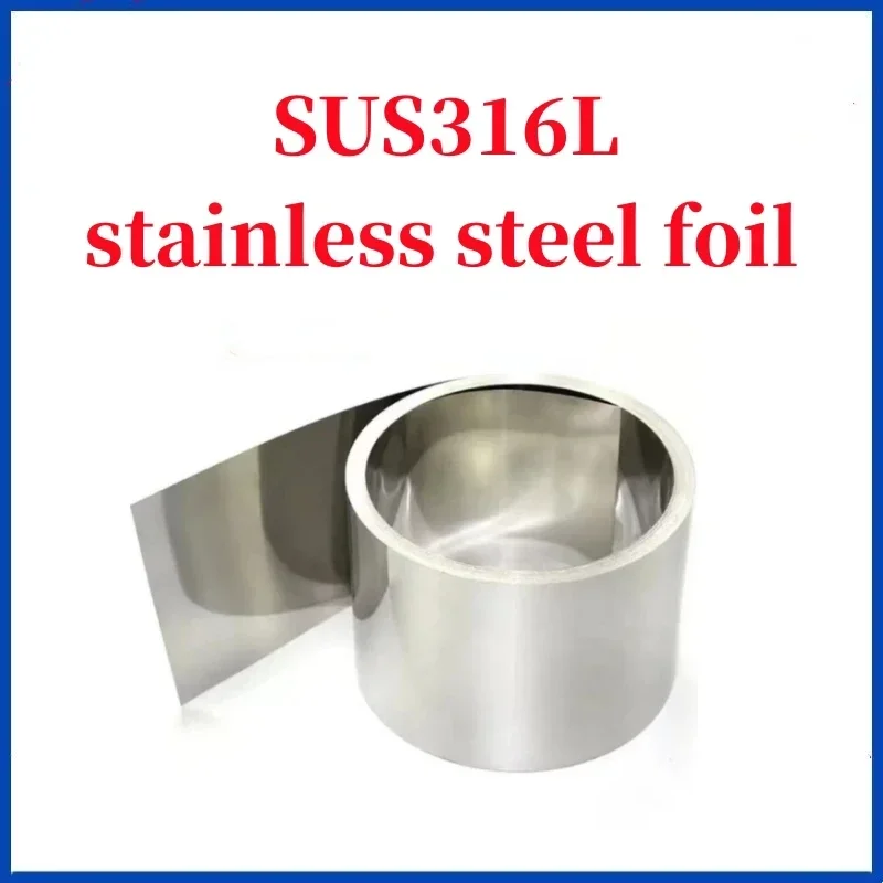 Length1m SUS316L Stainless Steel With Corrosion and Acid Resistance 0.05 0.1 0.15 0.2 width 100 200mm for Scientific Research e