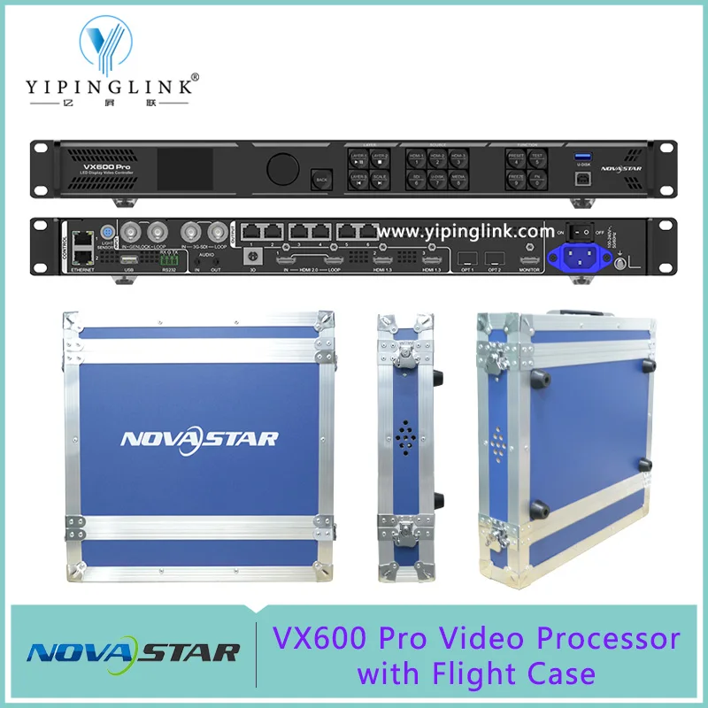 

Novastar VX600 Pro Video Processor with Professional Flight Case