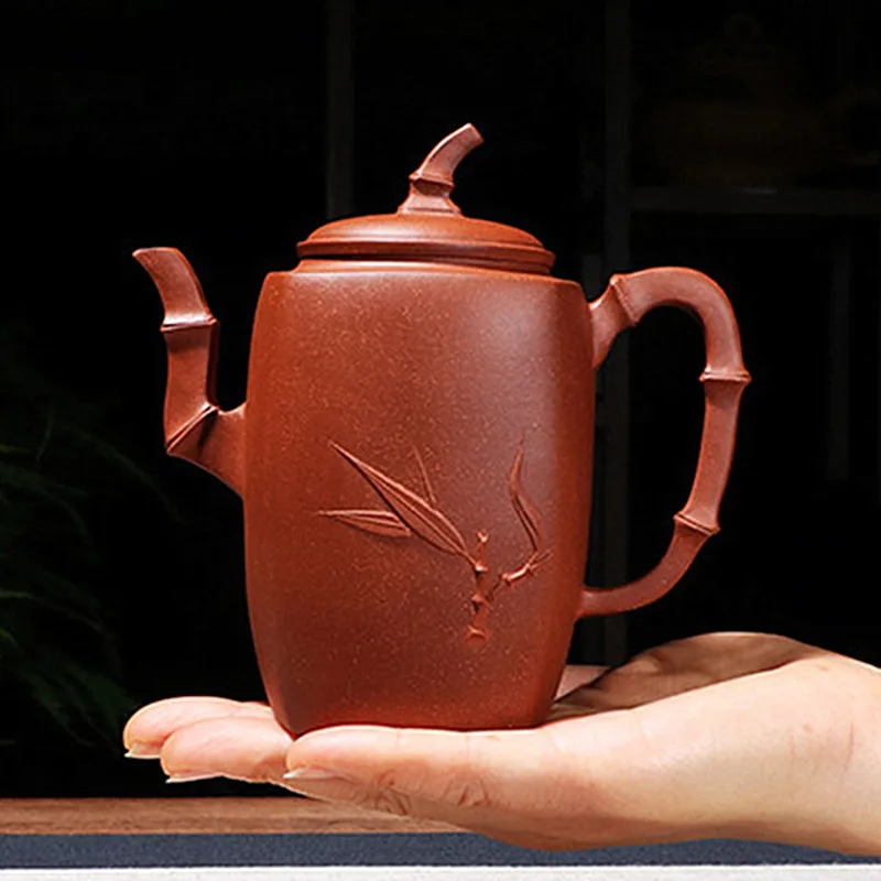 Large Capacity 350ml Authentic Yixing Tea Pot Purple Clay Teapot Beauty Kettle Raw Ore Handmade Tea Set Customized Tie Guanyin