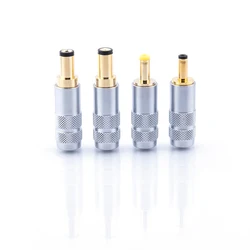 Copper Plated Gold 5.5 X 2.5 / 5.5 X 2.1 / 4.0x1.7 / 3.5 X 1.3 DC Power Plug Jack Male Weld Connector for Linear Power Output