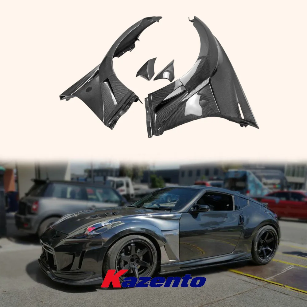 

Переднее крыло в стиле Vrs с удлинителем переднего бампера из углеродного волокна для Nissan 2009, и далее 370Z Z34