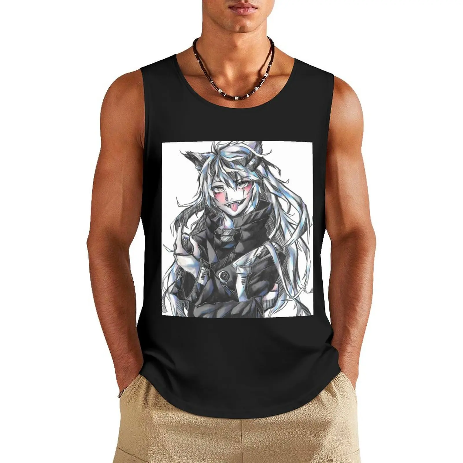 Lappland Bust-up Tank Top cute tops Men's summer clothes 2025