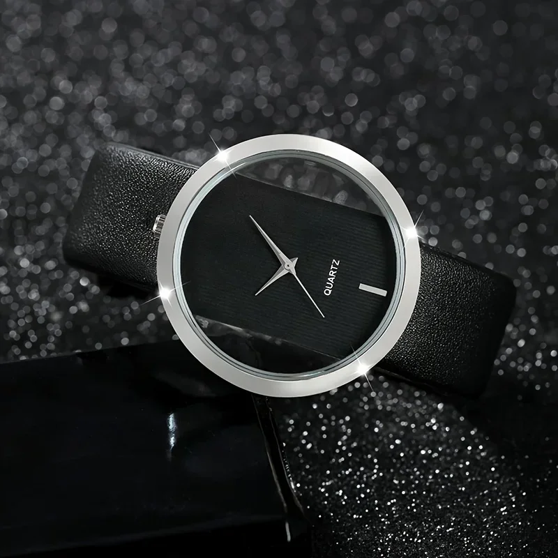 3pcs Women's Fashion Quartz Watches - Casual Round Analog With Pu Leather Strap, Alloy Case