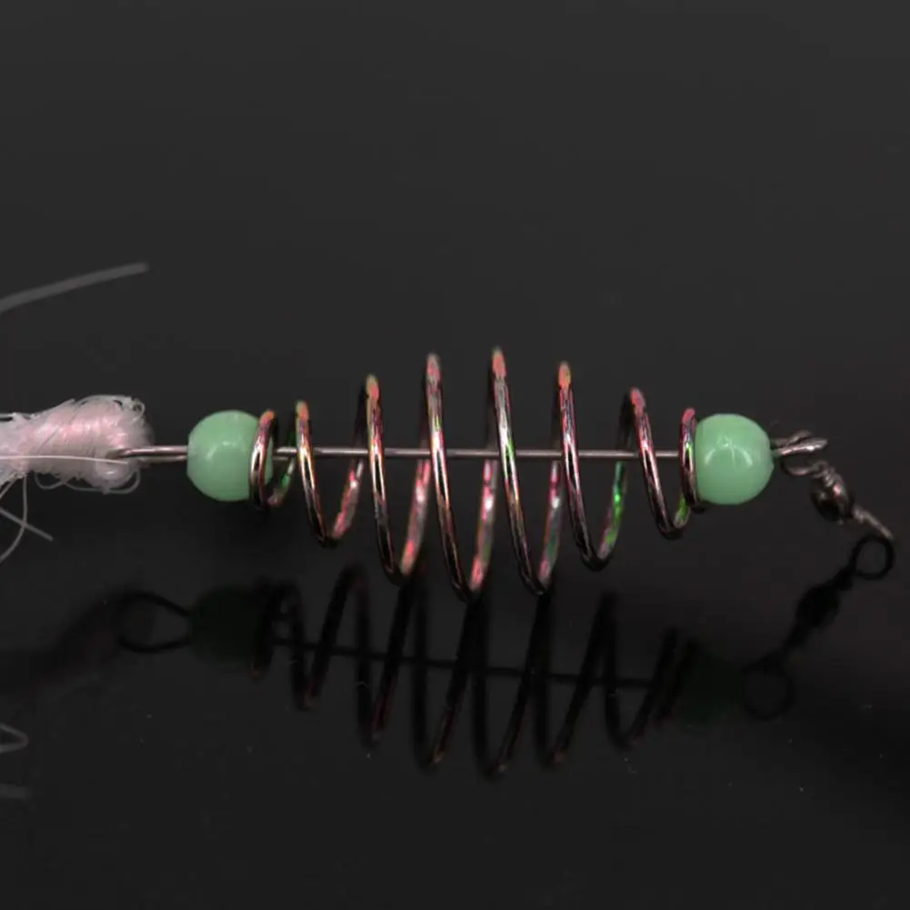 

Fishing Net Explosion Fish Hook Spring Trap Luminous Fishnet Rigs Swivel Tools