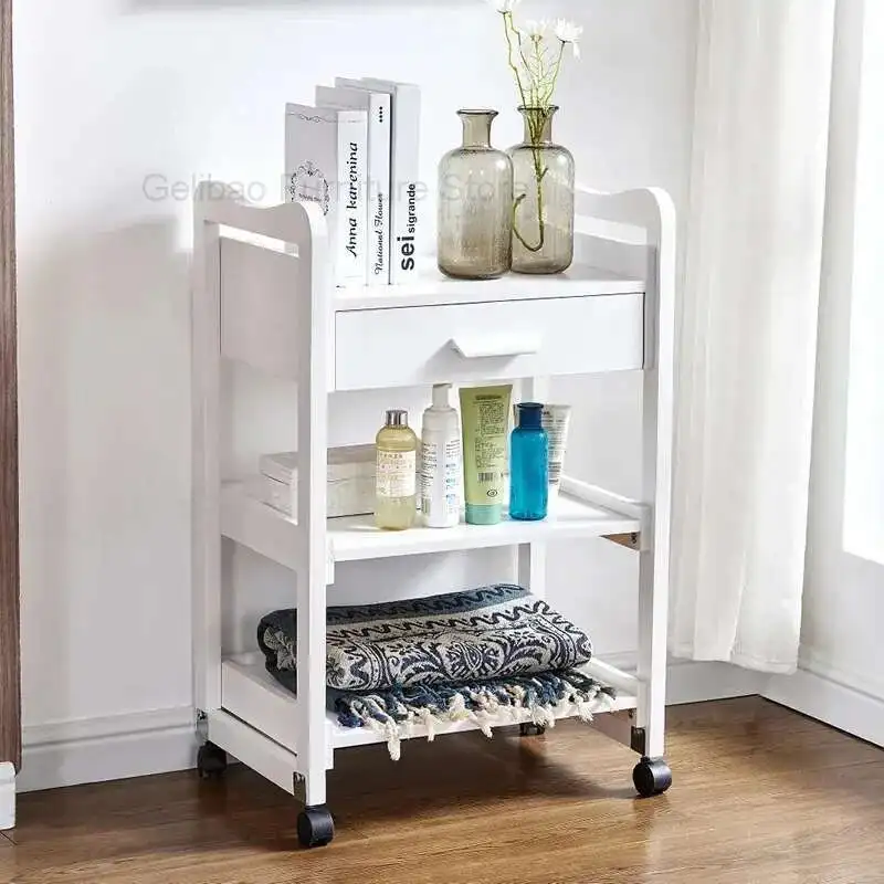 

Professional Household Trolley Rolling Cart Mobile Beauty Salon Tray Wheels Storage Hairdressing Furniture Multi-purpose Makeup
