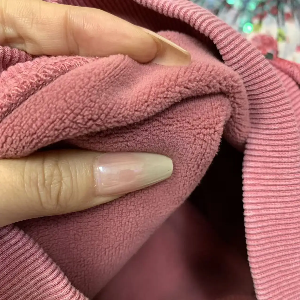 Herfst Winter Fleece Heavy-duty Strass Lippenstift Minnie Cartoon Losse Mode Verdikte Sweatshirt met Ronde Hals voor Dames