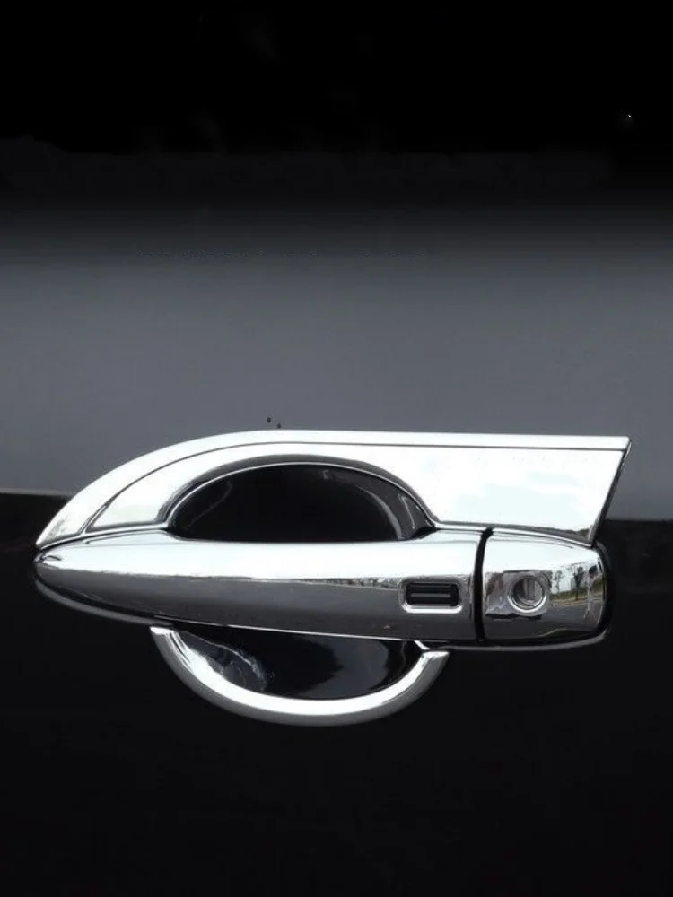 Dla Nissan Pathfinder 2024 Samochodowe akcesoria zewnętrzne ABS Włókno węglowe Boczna osłona klamki Drzwi Miska Obudowa Naklejki wykończeniowe