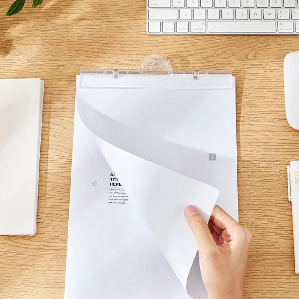 

Portable Plastic Magnetic Folders Magnetic Stationery File Folder Transparent Book Clip Office