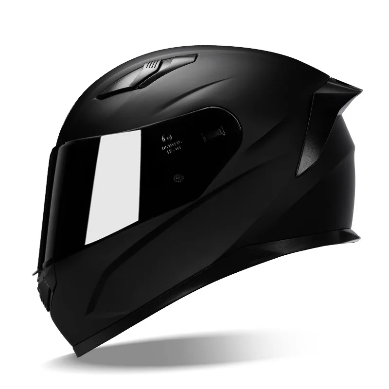 

Men's and Women's Electric Car Personality Bluetooth Knight Full Face Helmet Locomotive Safety Helmet Four Seasons