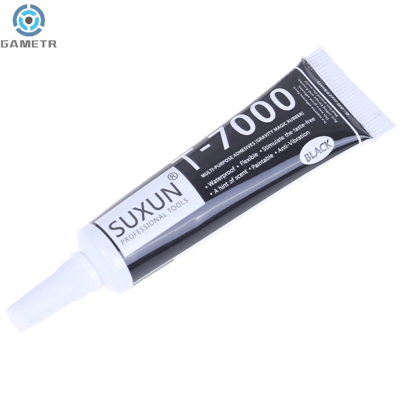 15ml T7000 Glue Super Epoxy Resin T-7000 Black Body Rubber Sealant for Mobile Phone Screen Ceramic Glass Leather Plastic Repair