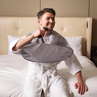 Folding Beard Bib Apron, Beard Hair Clippings Catcher for Shaving and Trimming Adjustable Neck Straps Beard Gift for Men