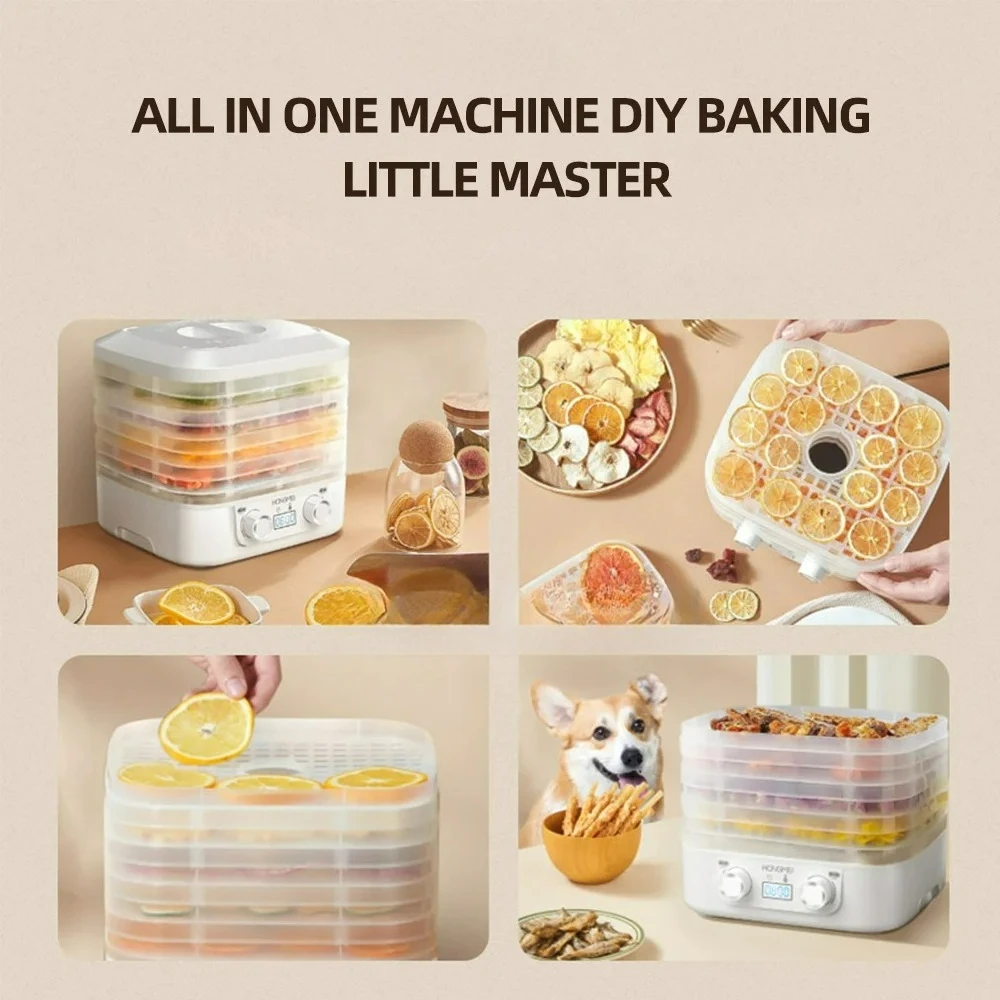 Factory Direct 2026 Top 2025 New 5-layer Household Fruit Dryer Food Dehydrator Vegetables And Fruit Drying Machine Desidratador