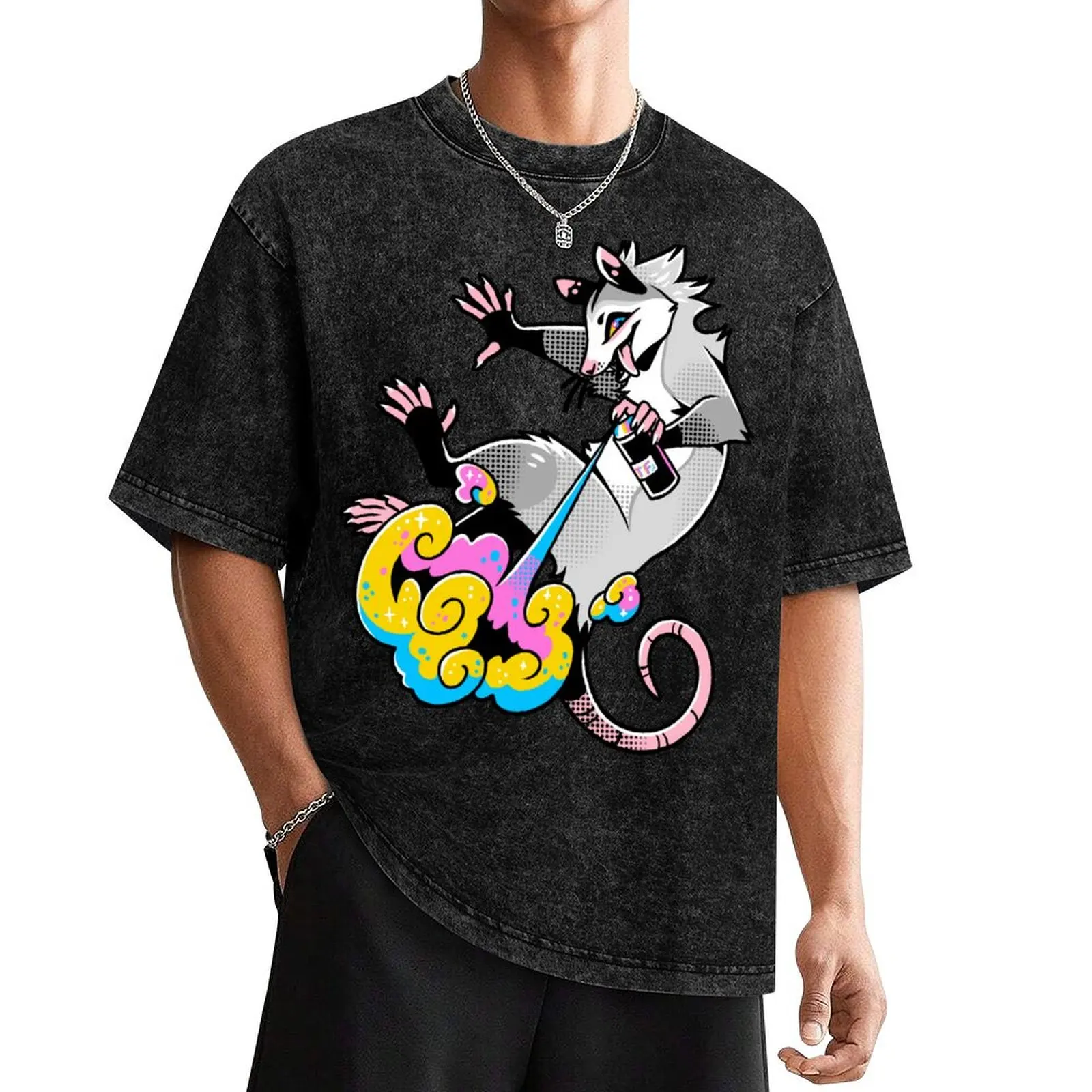 

Possum - Color your life! T-Shirt gifts for boyfriend vintage clothes anime clothes sublime slim fit t shirts for men