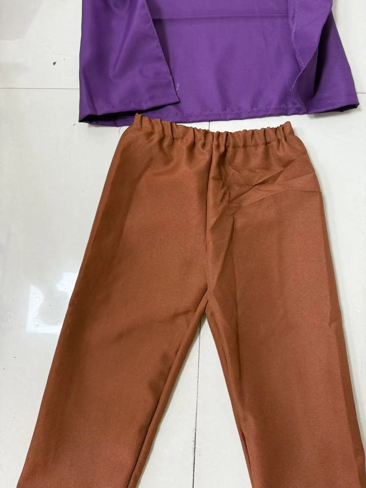 Kids Vintage Purple Long Coat Suit Jacket Vest Pants With Top Hat And Bow Tie For Boys Theme Stage Performance view 3