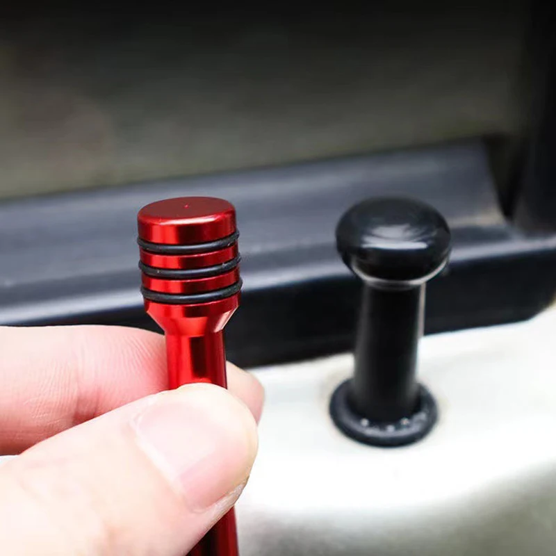 4pcs Car Truck Interior Door Lock 49mm Knob Pull Pins Aluminum Alloy Auto Car Security Door Lock Pins Universal 8 Color